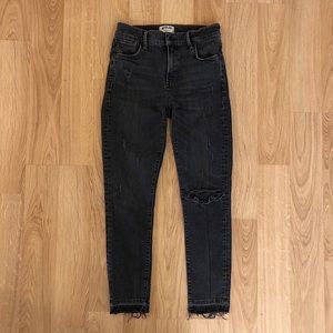 AGOLDE High Rise Distressed Jeans 25